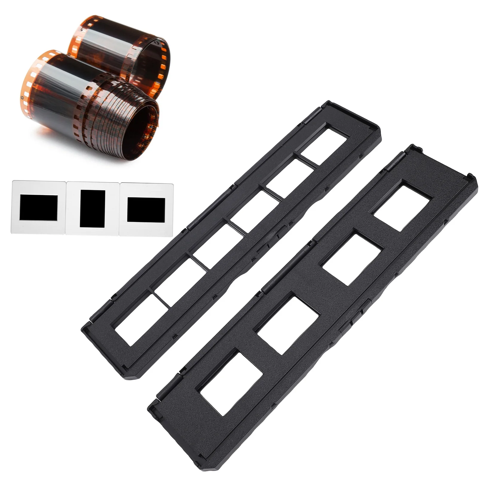 135mm Slide Holder(4-Hole) and 35mm Long Tray Negative Film Holder (6-Hole) Suitable for Film Scanning 7200/7200u Film Scanners