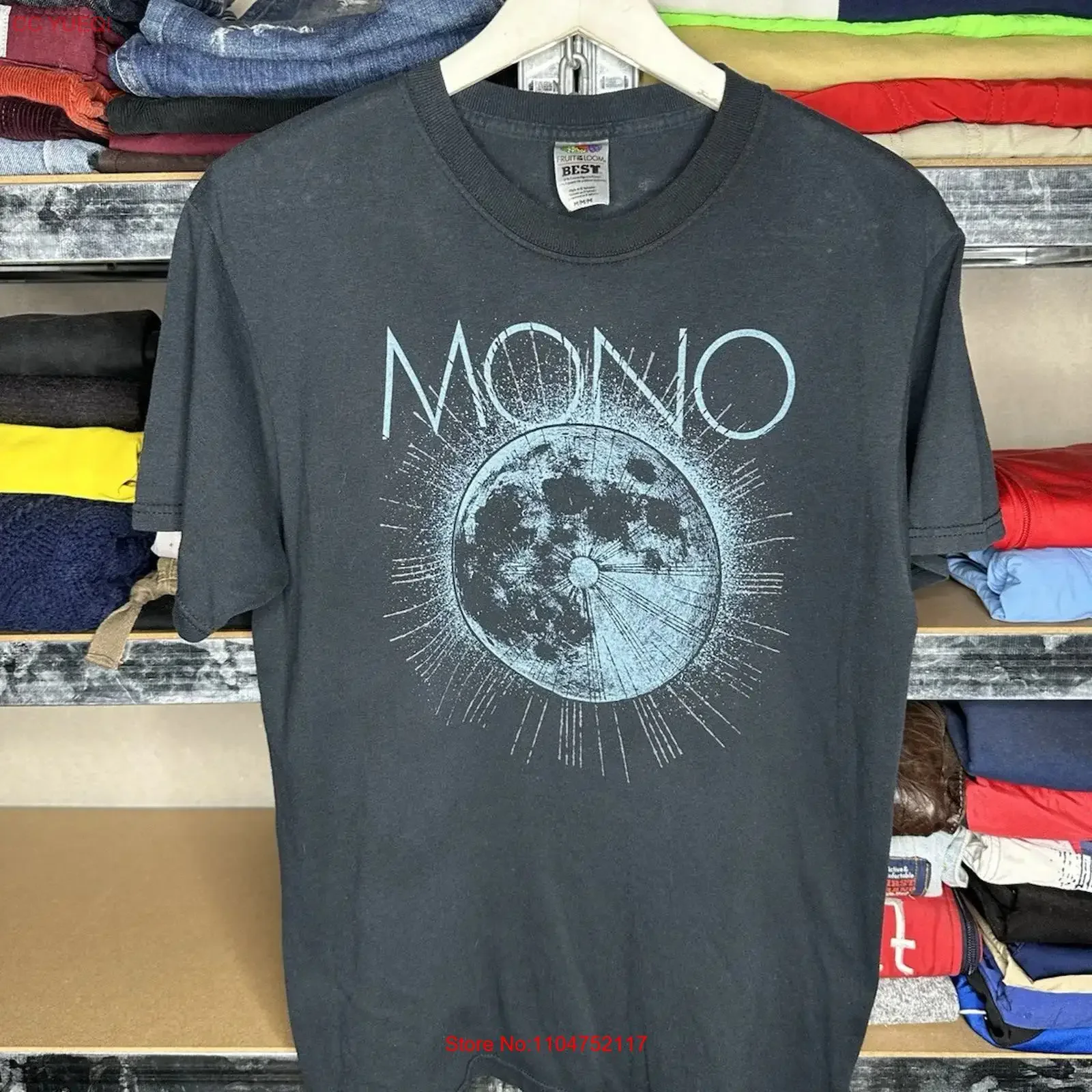 MONO Japan post rock band t shirt EVERLASTING LIGHT vintage Washed Stylish homme fashion designer clothes Casual Stretched