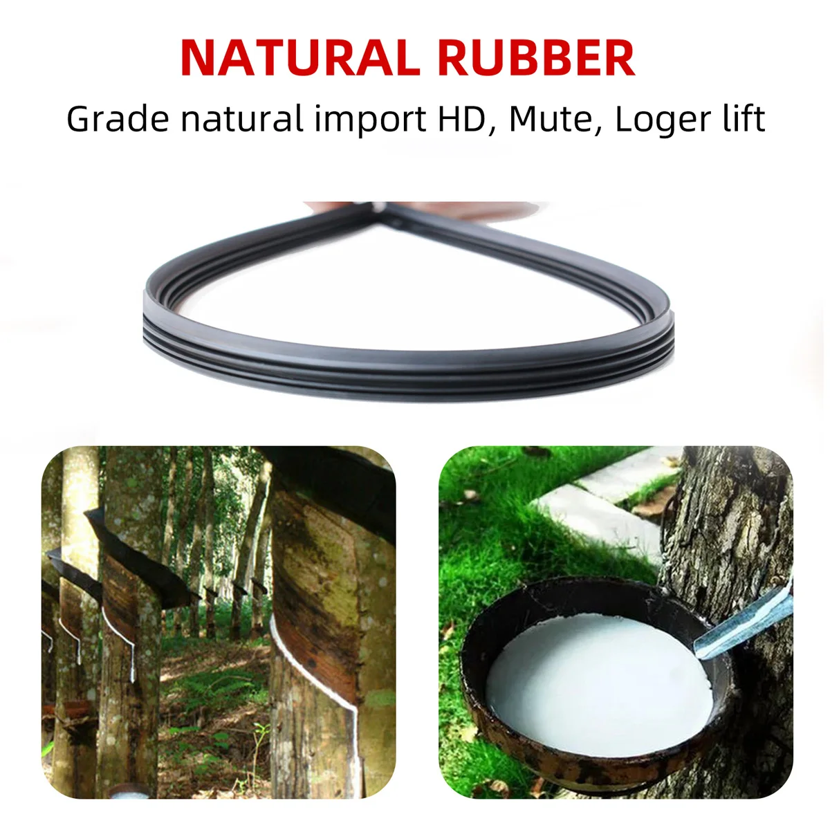 3PCS Three Section 14''-28'' High-Definition Stable And Durable Windshield Wiper Rubber Strip Replacement Part For Car Wipers