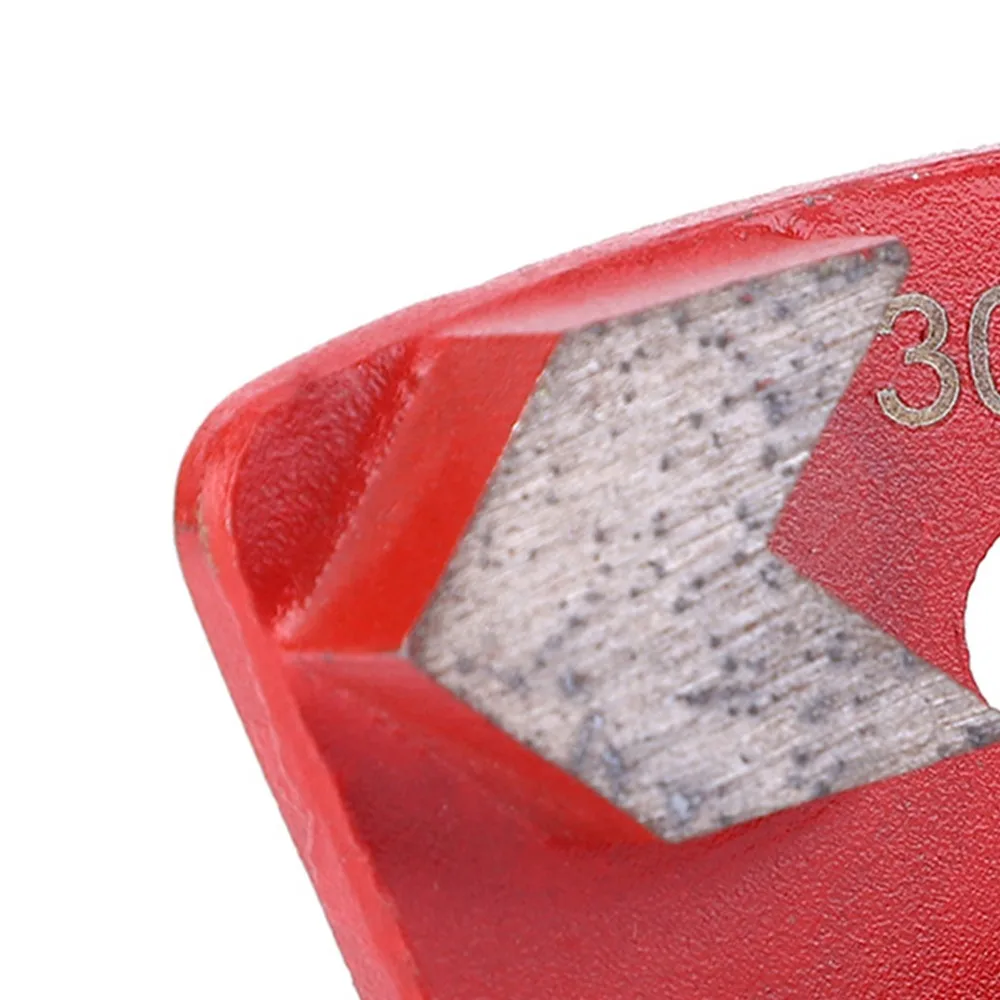 3pcs 3 Holes Trapezoid Grinding Disc Trapezoid Shape 30 Grit Diamond Floor Grinding Pad Concrete Grinding Pad Floor Grinding view 5