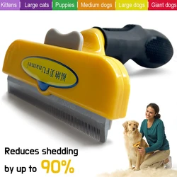 Cepillo para mascotas para perros, gatos, peine para perros, cepillo para quitar el pelo de mascotas, peine para el cuidado de gatos, removedor de pelo para perros, accesorios para perros, peines de masaje para perros