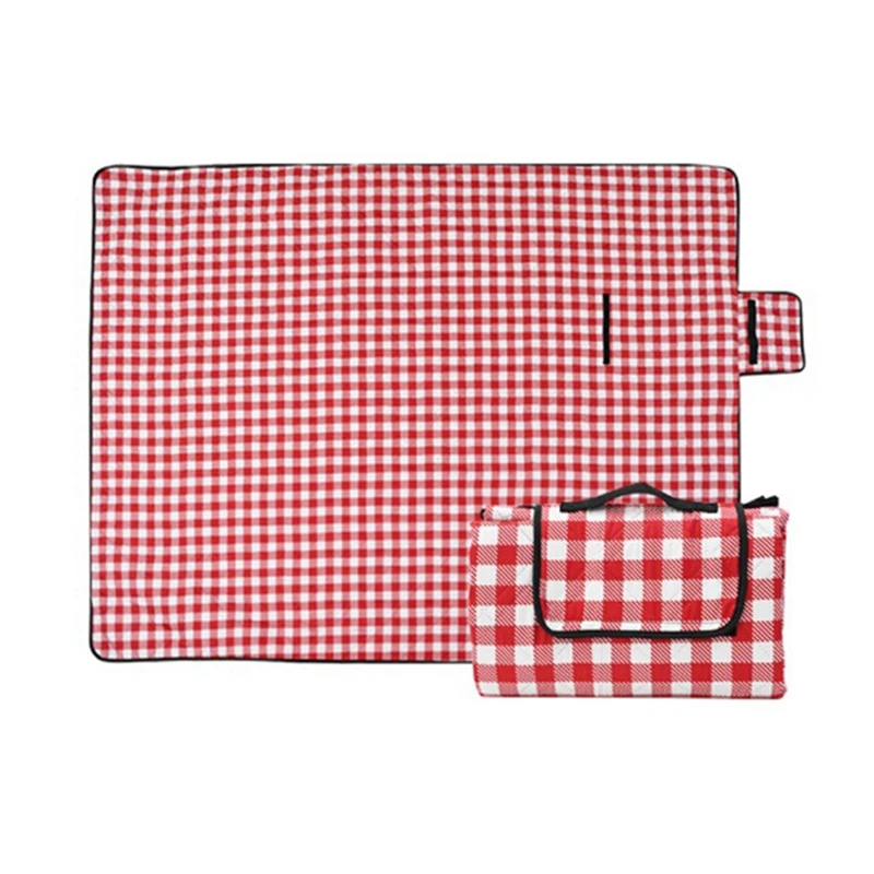 

Picnic Outdoor Waterproof Blanket Beach Mat Sand Free Foldable Portable +Carry Strap 1 Piece