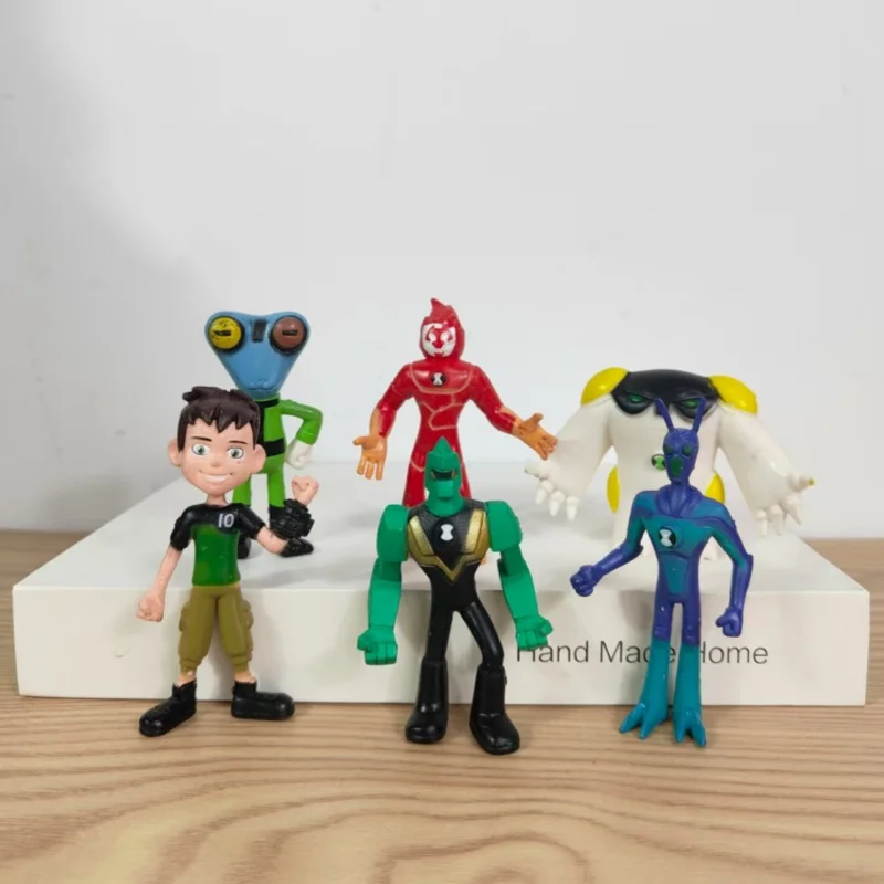 6 teile/los 10 CM Ben 10 Schutz der Erde Familie Action-figuren Ben10 statue PVC modell puppe Brinquedos Spielzeug kinder kinder beste geschenk