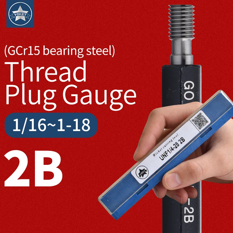1 Pieza, Calibrador de Rosca Estándar Americano de Acero Mer-cury Gage, 2B UNC1-64 2-56 3-48 4-40 5-40 6-32 8-32 10-24 12-24 1/4 5/16 3/8
