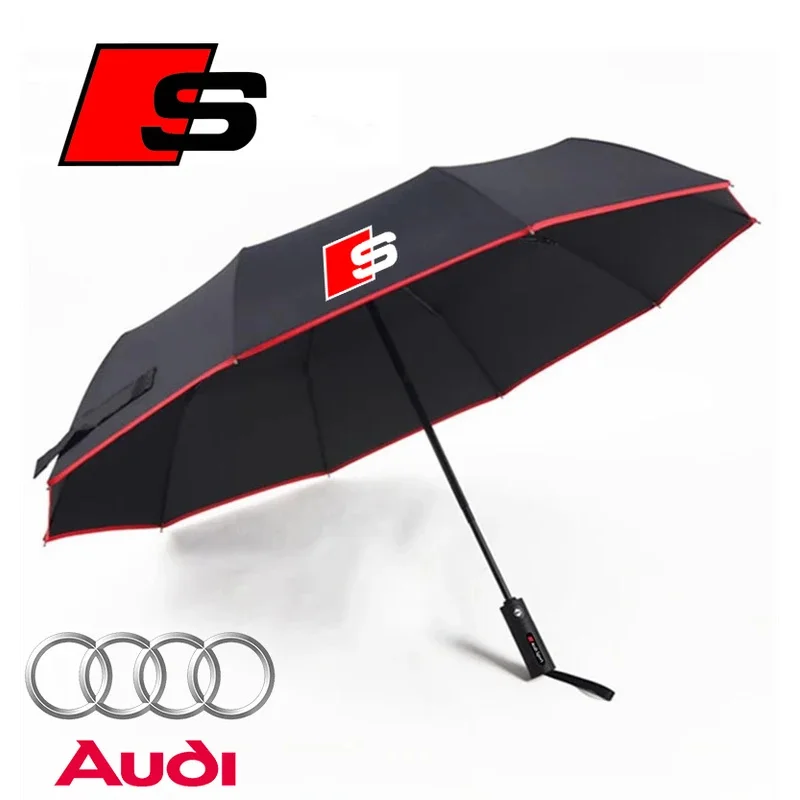 

Car Automatic Folding Windproof Sunshade Umbrella For Audi ABT A1 A2 A3 A4 A5 A6 A7 A8 Q2 Q3 Q4 Q5 Q7 Q8 TT RS3 RS4 RS5 6 S line