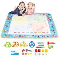 Coolplay Water Doodle Mat Coloring Drawing Mat with Reusable Magic Pens Montessori Painting Board Educational Toys Kids Gifts