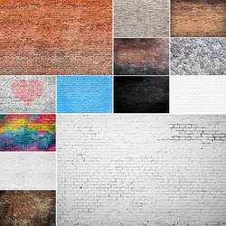 MOON.QG White Black Brick Wall Photo Backdrop Product Photography Props Birthday Party Decorations Background Studio Wallpapers