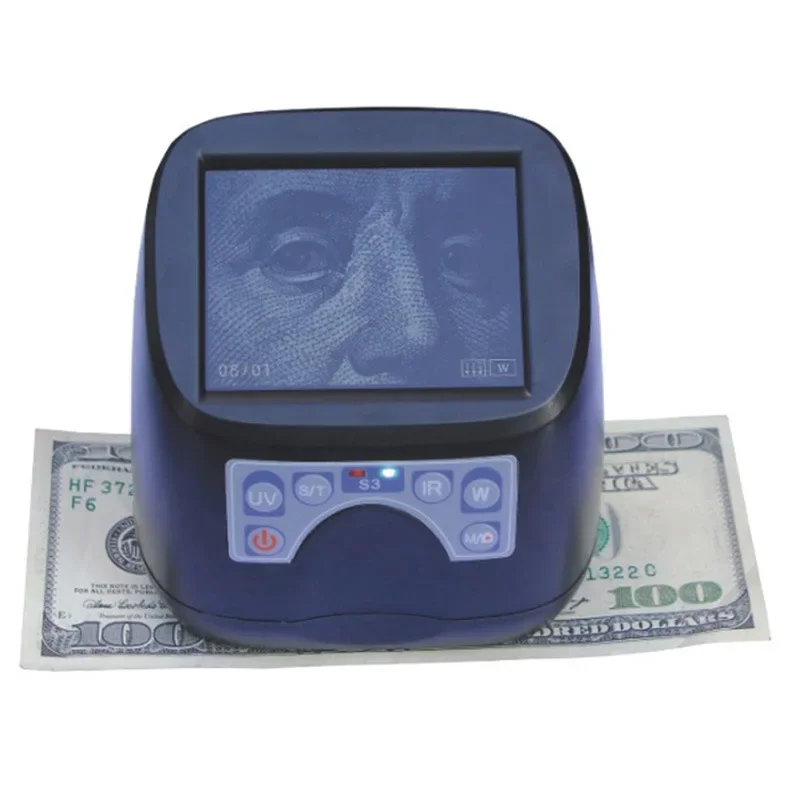 High magnification banknote detector high definition photo storage