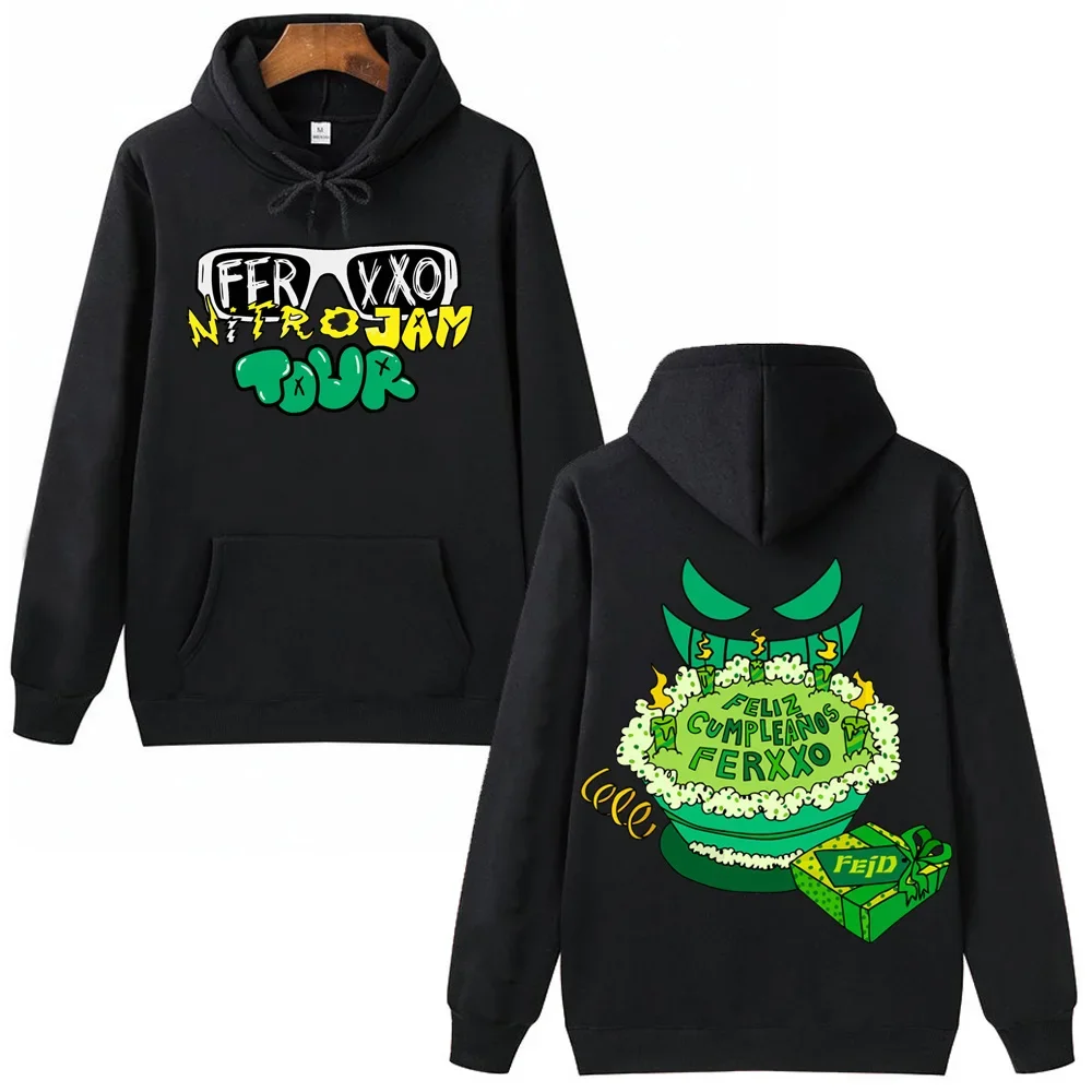 Feliz Cumpleanos Ferxxo Hoodie Man Woman Harajuku Pullover Tops Sweatshirt