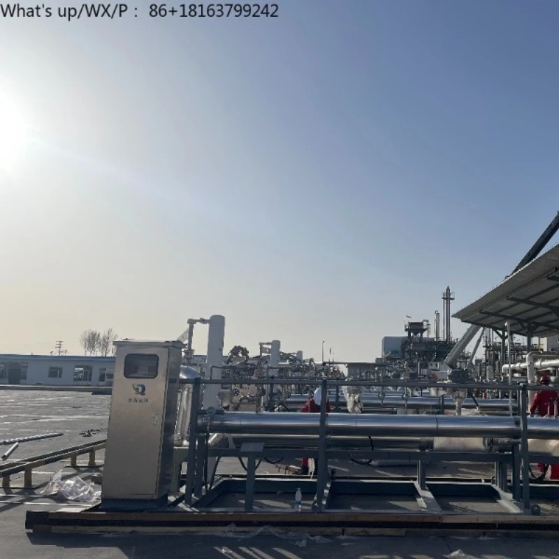 Low Temperature LNG Intelligent Loading Skid Installs Loading Arm Batch Controller Control Valve