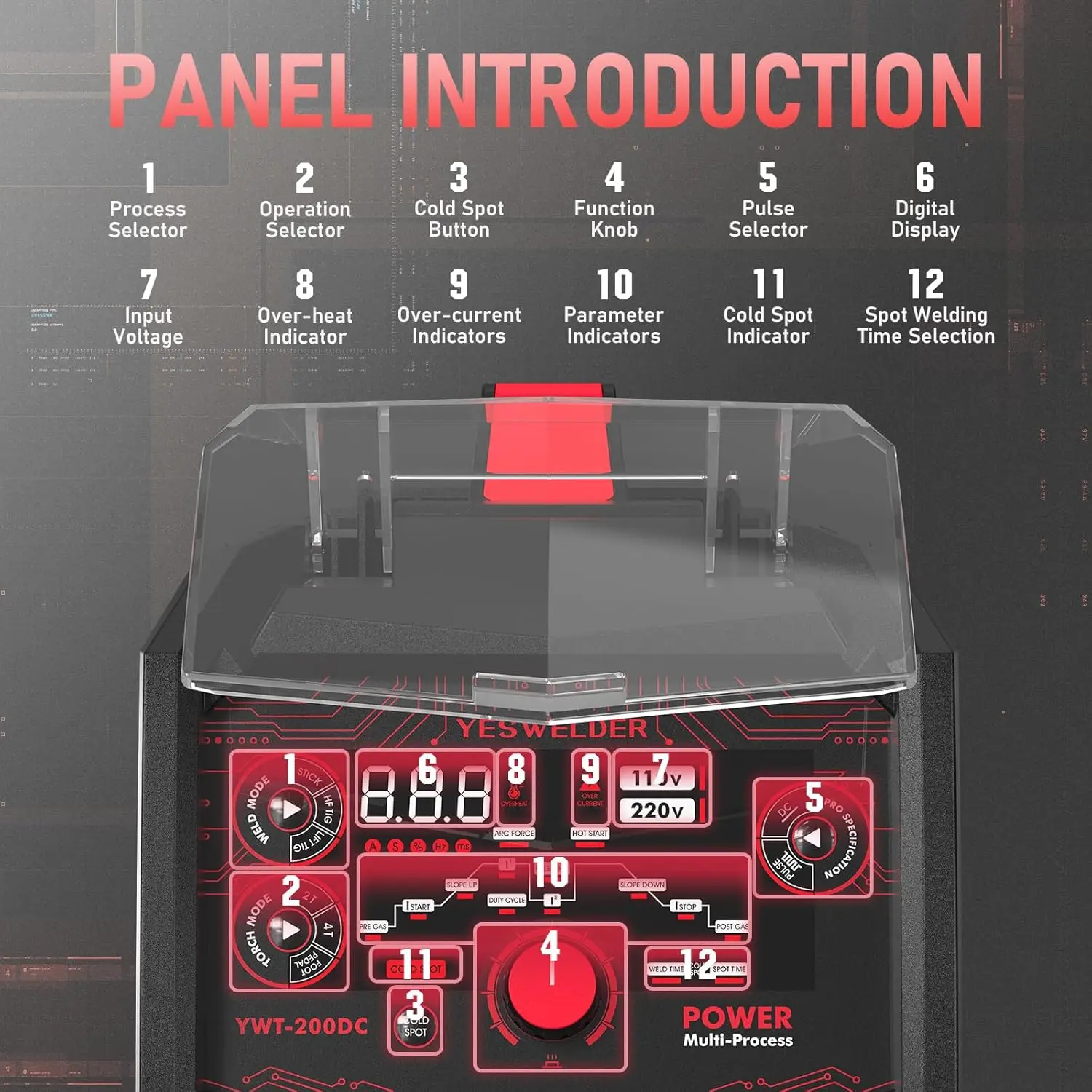 Cold TIG Welder 7 In 1 Cold Spot Lift TIG/Stick Welding Machine