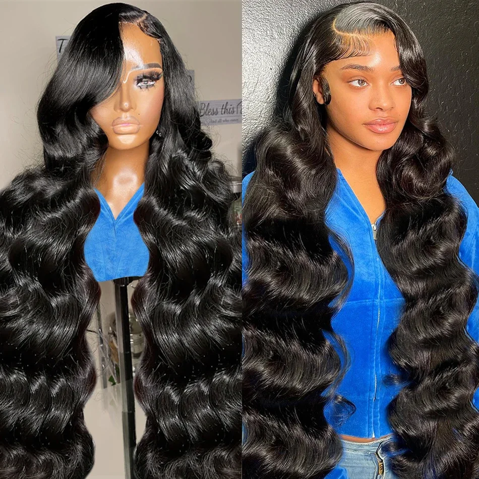 

Body Wave Lace Front Wigs Human Hair 180% Density 13x4 HD Transparent Lace Frontal Wigs Human Hair Pre Plucked With Baby Hair