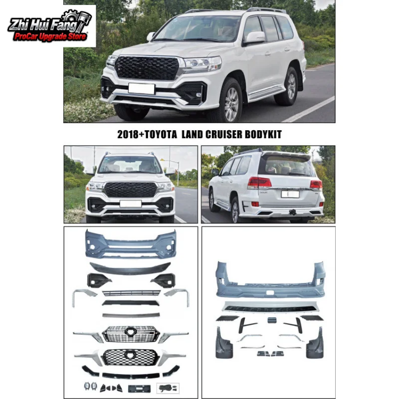 

Suitable for 2018-present Toyota Land Cruiser Body Kit Exterior Parts Modification Upgrade Front Rear Bumper