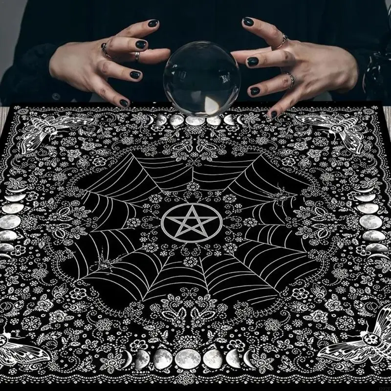 

G92F Tarots Tarots Tablecloth Altars Ткань Луна Цветочная Звезда Астрология скатерть таблица дивнации карта ткани гобелен