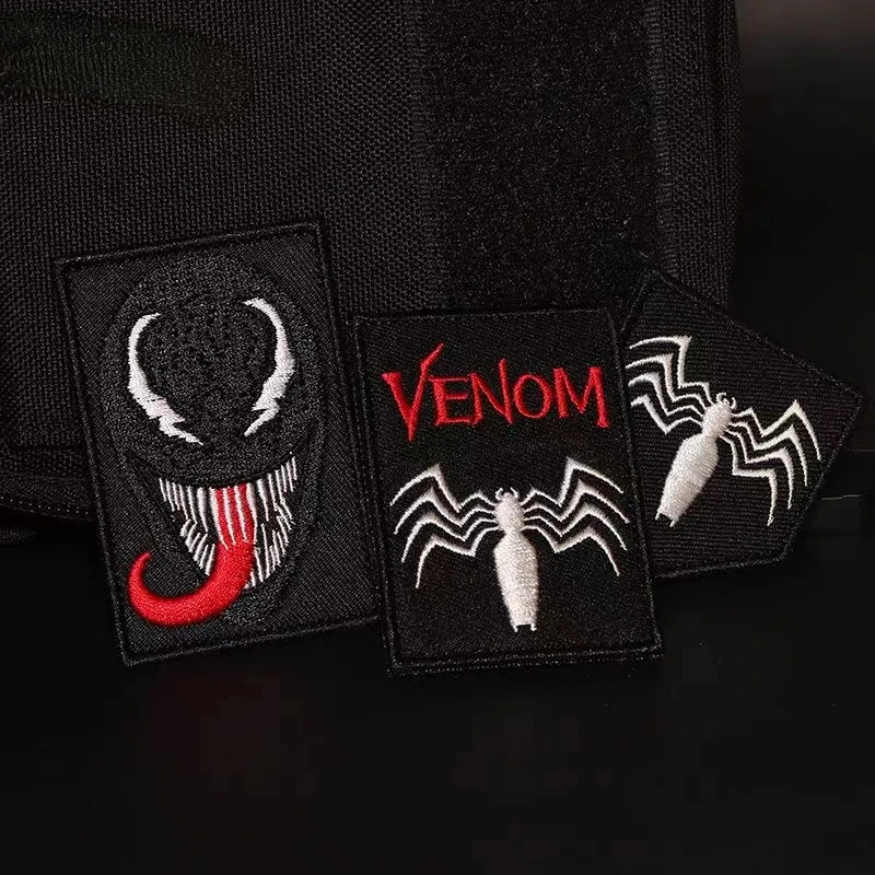 Marvel Venom armband badge Velcro backpack embroidered cloth patch Captain America Iron Man Spiderman Cosplay badge gift