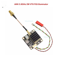 AKK 5.8G 2W FX2 Dominator VTX 5.8G 2W Support Audio Switchable 5.8G 2000mW Drone VTX FPV Video Transmitter