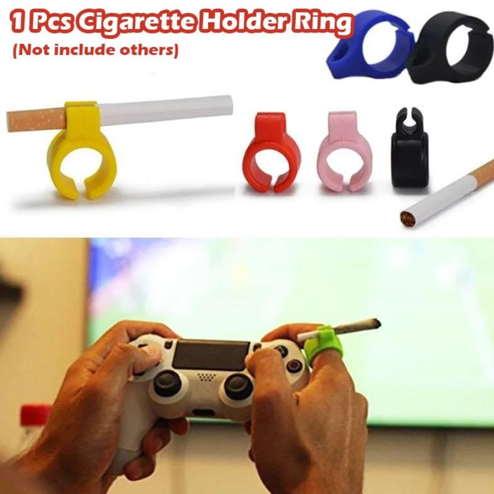 Creative Finger Protector Silicone Cigarette Holder Ring for Regular Smoking Accessories