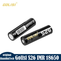 High Power Original Golisi S26 IMR 18650 Battery Capacity 2600mAh 3.7V 25/35A Rechargeable 18650 Lithium Battery For Flashlight