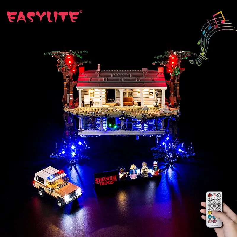 LED Light Kit For 75810 Stranger Things The Upside Down Compatible with 25010 Building Blocks Lighting Set Not Included Model