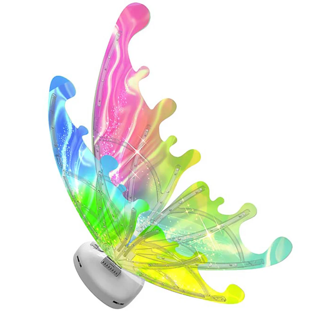 

1 set Wings Light Up Fairy Wing For Kids Women Glowing Cosplay Party Stage Prop Costume Accessory Decor