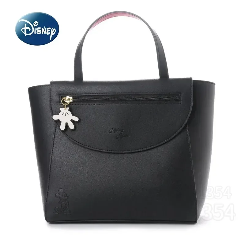 Disney Mickey tas tangan kartun wanita, tas kurir, tas bahu kapasitas besar, tas wanita asli, merek mewah, tas tangan wanita baru