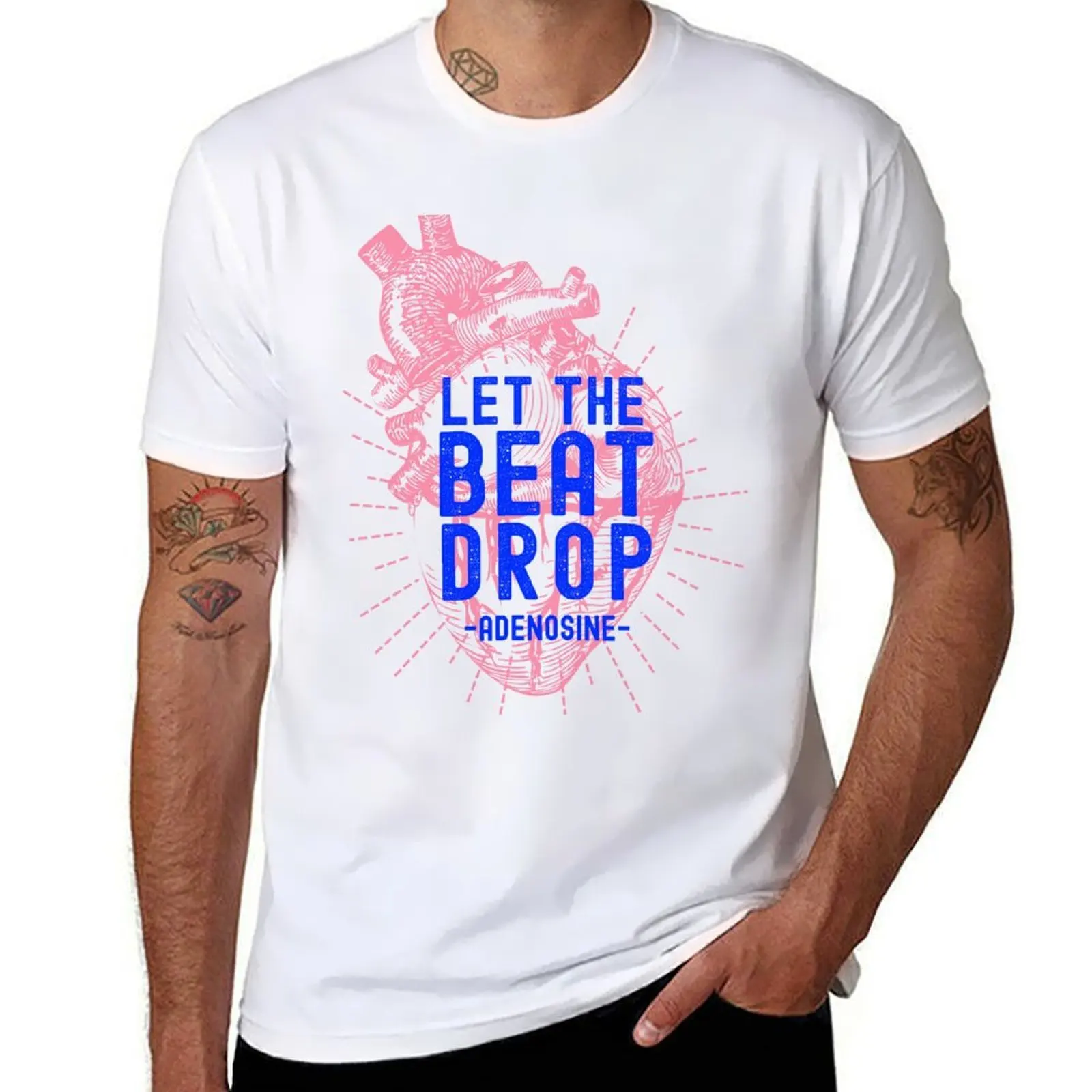 

Let the beat drop -Adenosine - T-Shirt man t shirt luxury anime t shirts for man T-Shirt