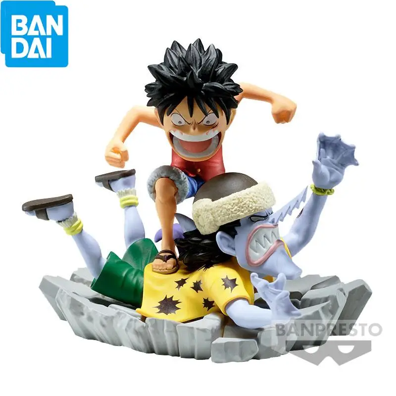 Banpresto-figura de Anime coleccionable de una pieza, modelo Original, Luffy Vs Arlong en caja, en Stock, regalo de Festival coleccionable