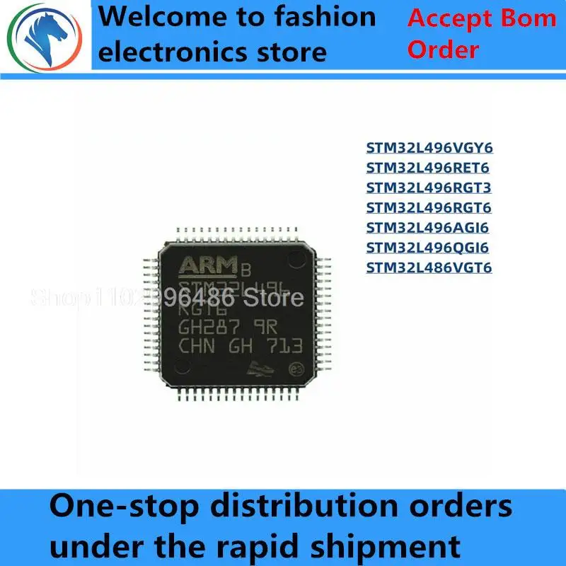 

100% New STM32L496VGY6 STM32L496RET6 STM32L496RGT3 STM32L496RGT6 STM32L496AGI6 STM32L496QGI6 STM32L486VGT6 original chips ic