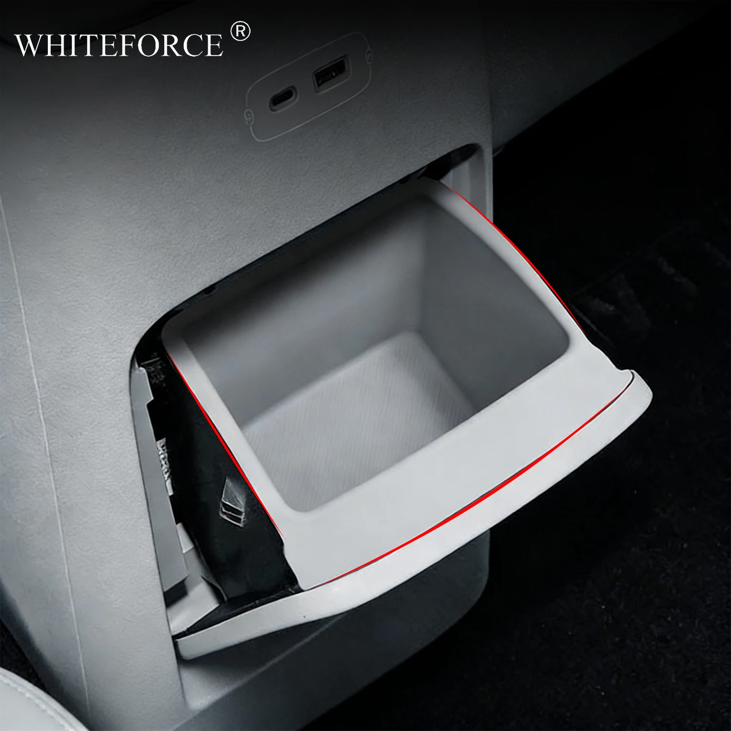 

Для Leapmotor B10 2025+ Силиконовый органайзер-вкладыш для заднего подлокотника, центральной консоли и нижнего отсека, противоскользящий, для хранения и организации пространства в салоне