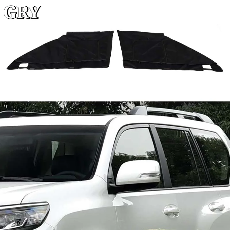 Car Front Rear Door Window Sunshade Outdoor Window Shade For Toyota Land Cruiser Prado LC150 2010-2023 Exterior Car Accessories