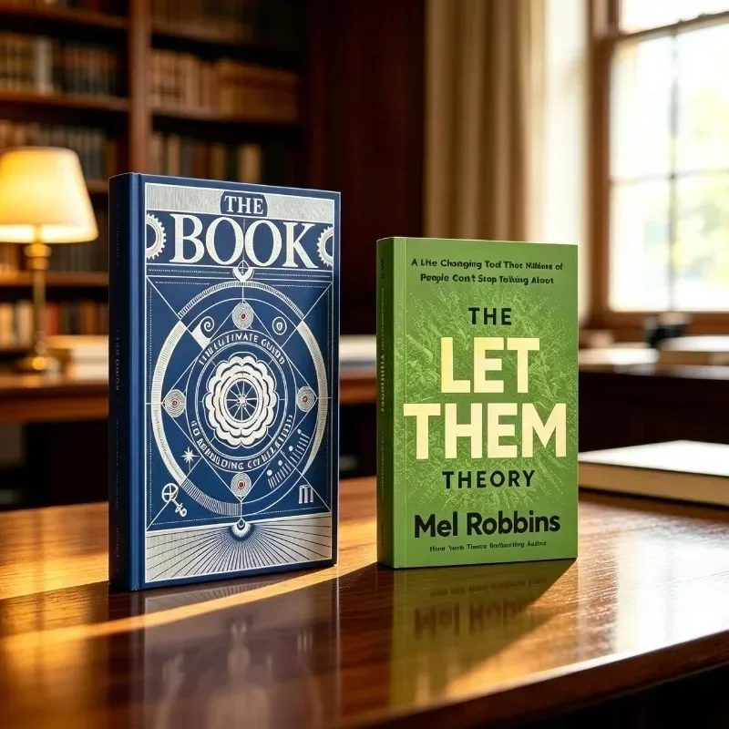 2Pcs Hardcover Self Help Book Set, Inspirational Motivational Reading Books for Teens & Adults, Decorative Gift for Home Library