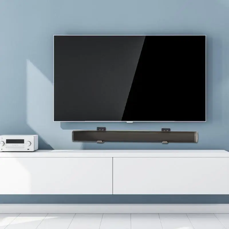 462E Smooth Glidings Soundbar Mounting Track Universal Metal Bracket System For Home Theater Speaker Positioning