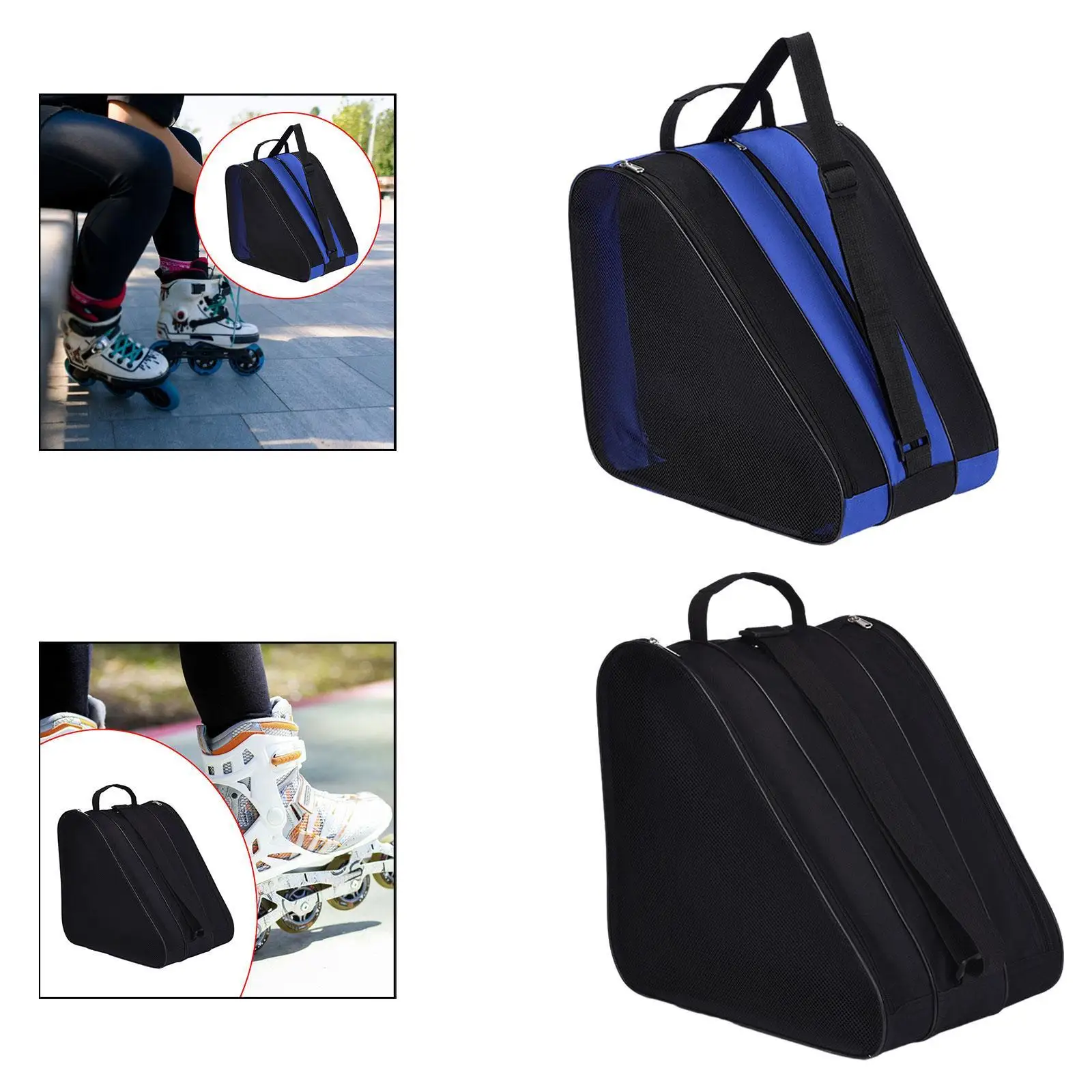 ローラースケートバッグ オックスフォード スケートシューズ 収納バッグ 大人 子供 女性 男性用