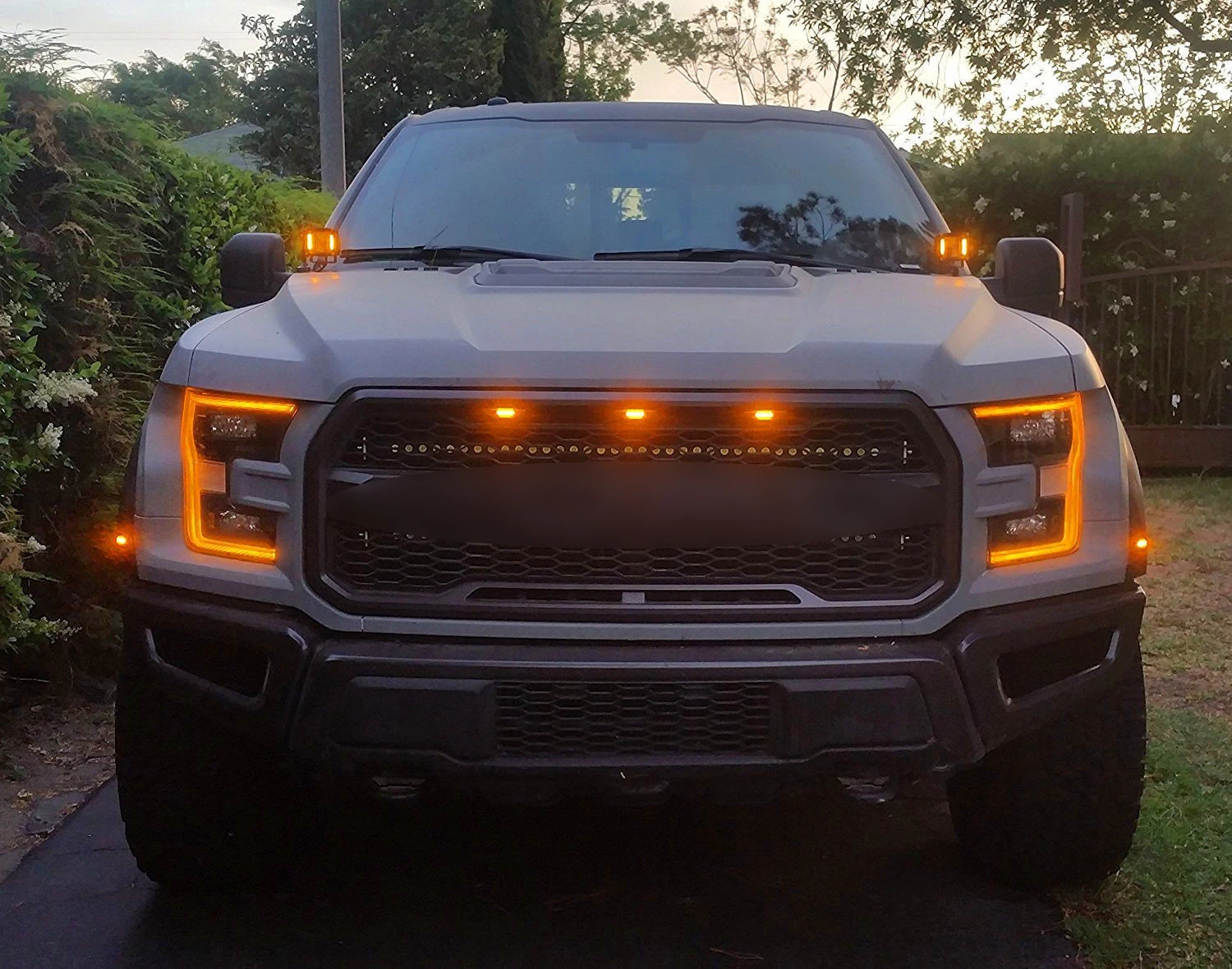 3PCS LED Bumper Grille Light For Ford F-150 F150 Raptor Style Grille Grill 2015-2019