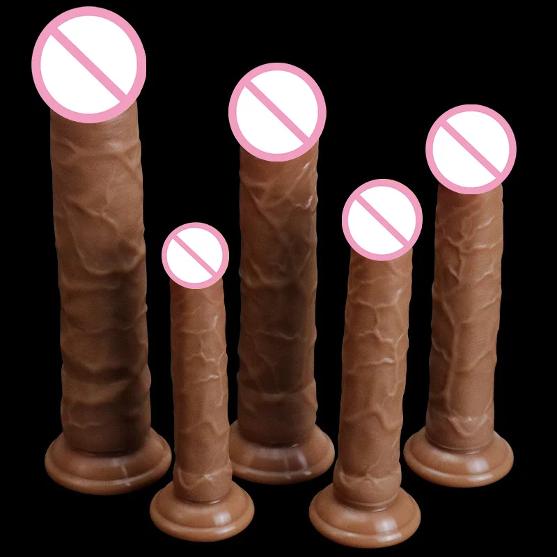 دسار سيليكون مزدوج الطبقة للنساء والرجال ، قضيب طويل مزيف واقعي ، سدادة مؤخرة ، ألعاب جنسية للبالغين ، أدوات تدليك للمهبل والشرج ، 5 أحجام