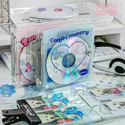 Retro CD Kpop Photocards Collect Book Binder A7 Notebook Cover Diary Agenda Planner Stationery Photo Album Set