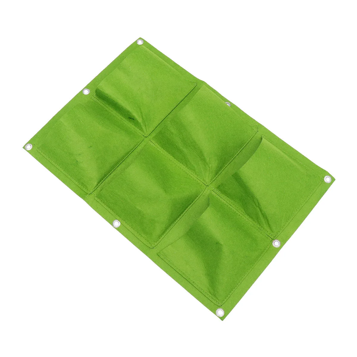 Настенная вертикальная фетровая сумка для выращивания растений для внутреннего и наружного сада, многокарманный контейнер для растений, детская сумка, зеленая