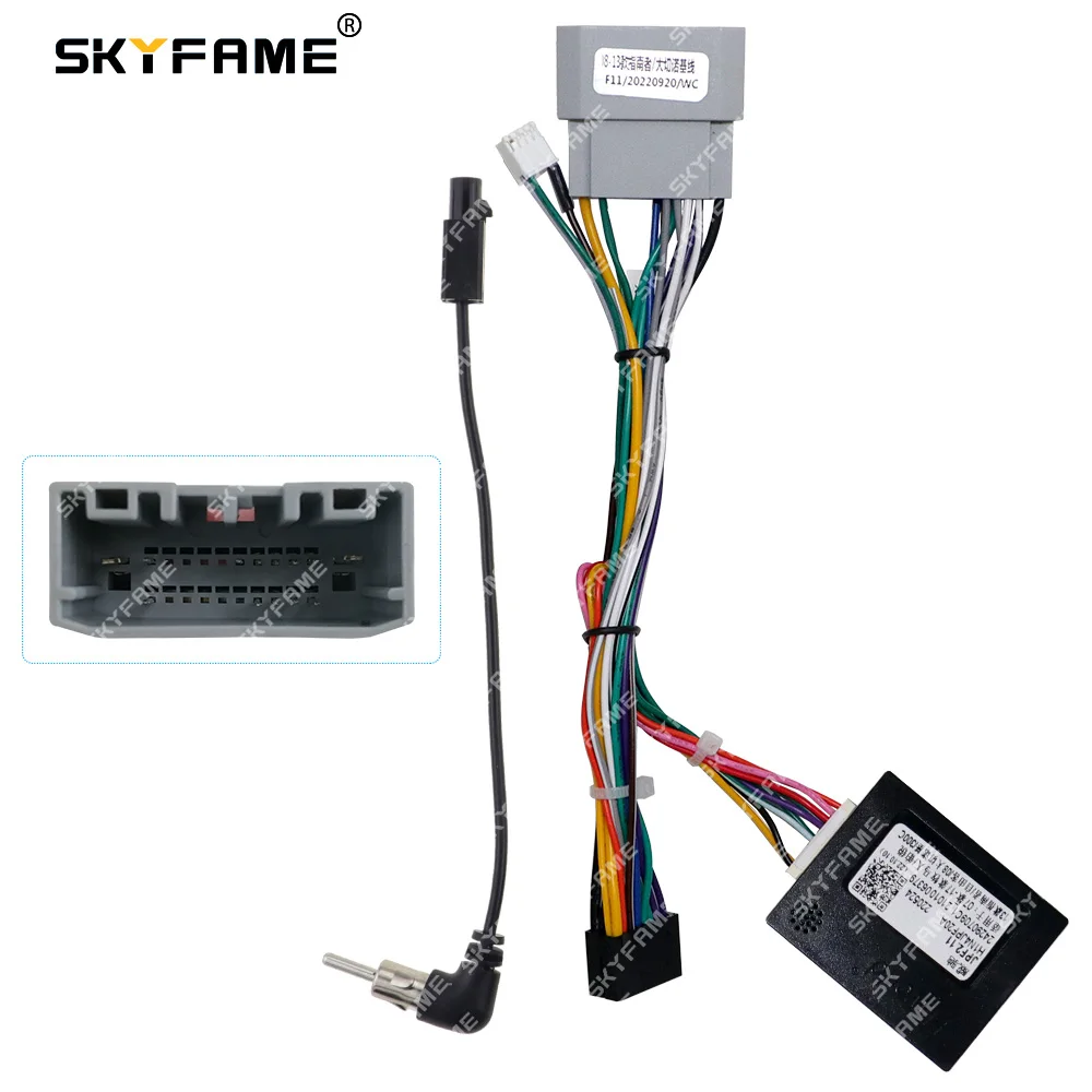 

SKYFAME Car 16pin Wiring Harness Adapter Canbus Box Decoder For Jeep Grand Cherokee RST Compass 300C Patriot Chrysler Sebring