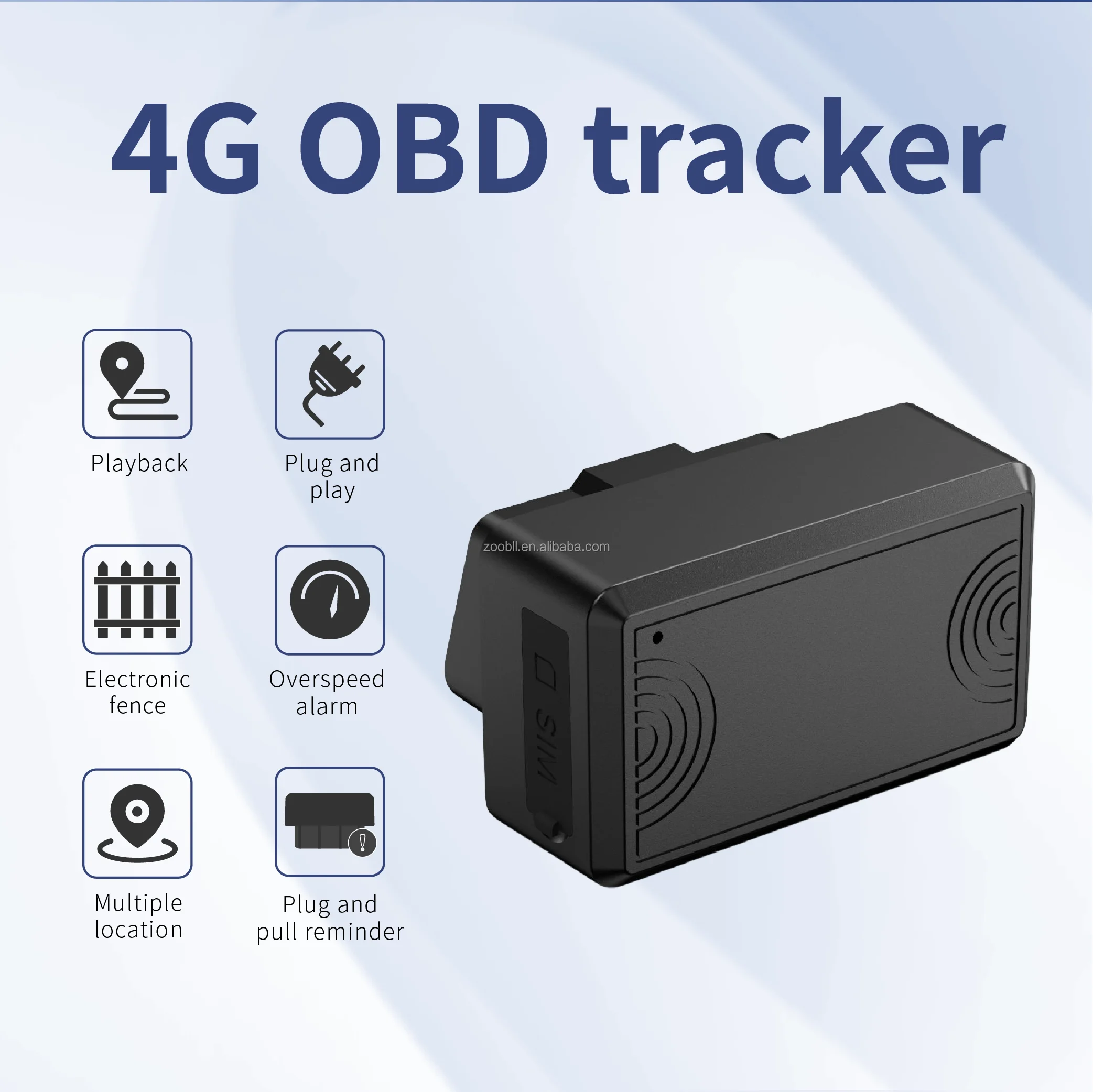 المصنع مباشرة 4G Obd واجهة مركبة GPS المقتفي للسيارات سهلة التركيب الشاحنات GSM/WiFi GPRS تحديد المواقع ضمان لمدة سنة واحدة