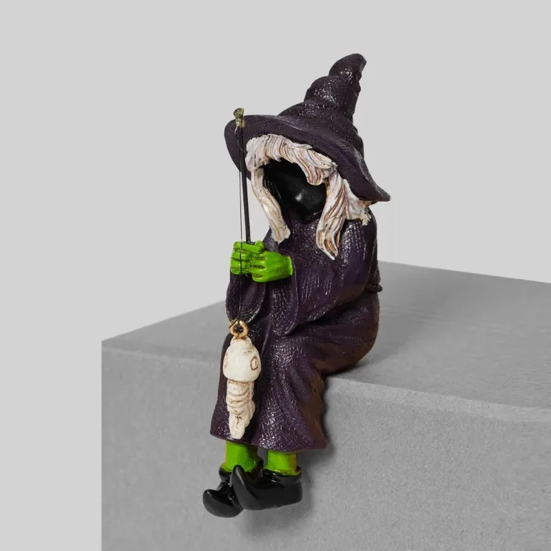 

Китай сделал ведьму скелет рыбалки 12 см темные настольные украшения креативные забавные подарки на Хэллоуин игрушки коллекции аниме на складе