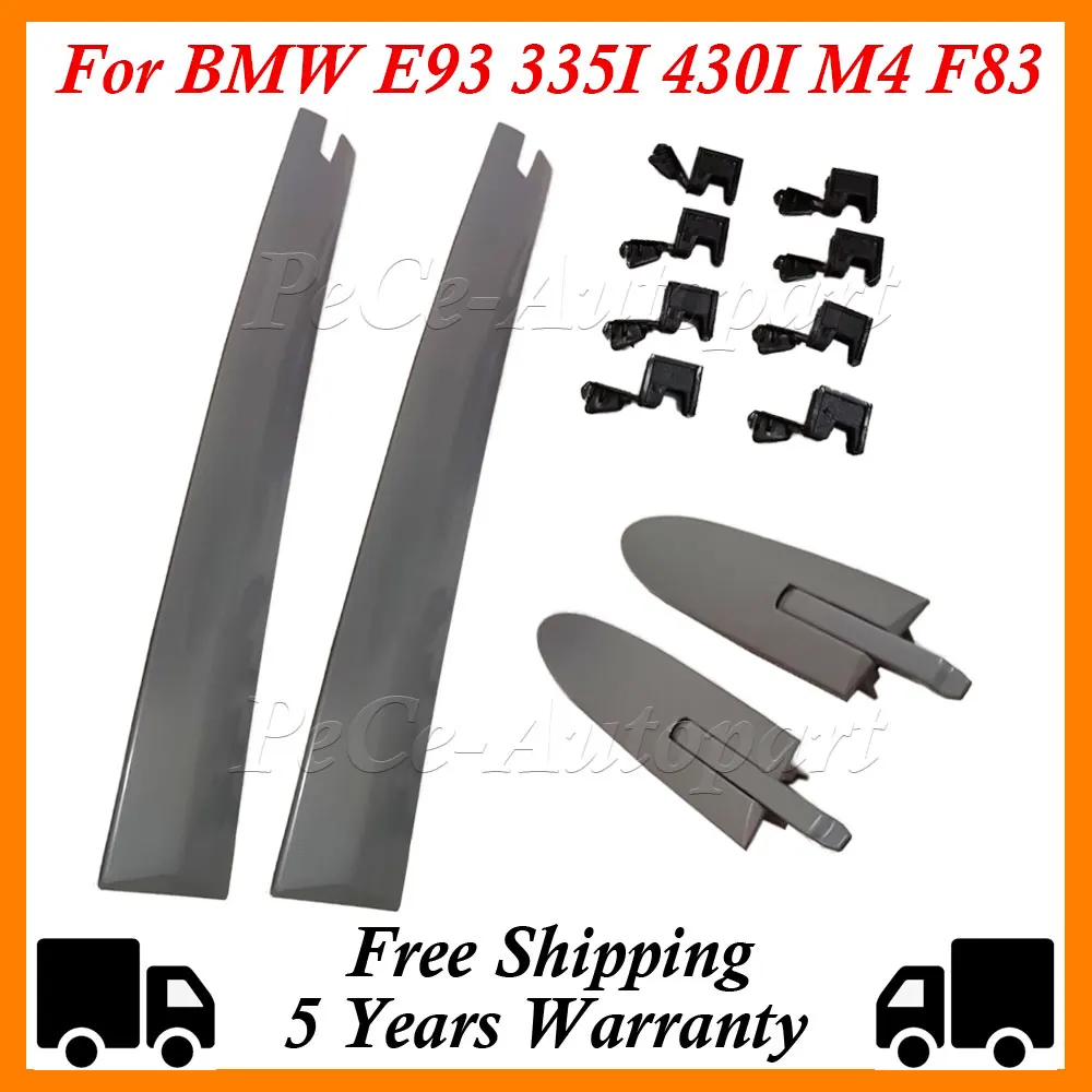 Car Roof Top Hinge Cover Left Right Clips 54377184047 For BMW E93 335I 430I M4 F83 54377184038 54377184037