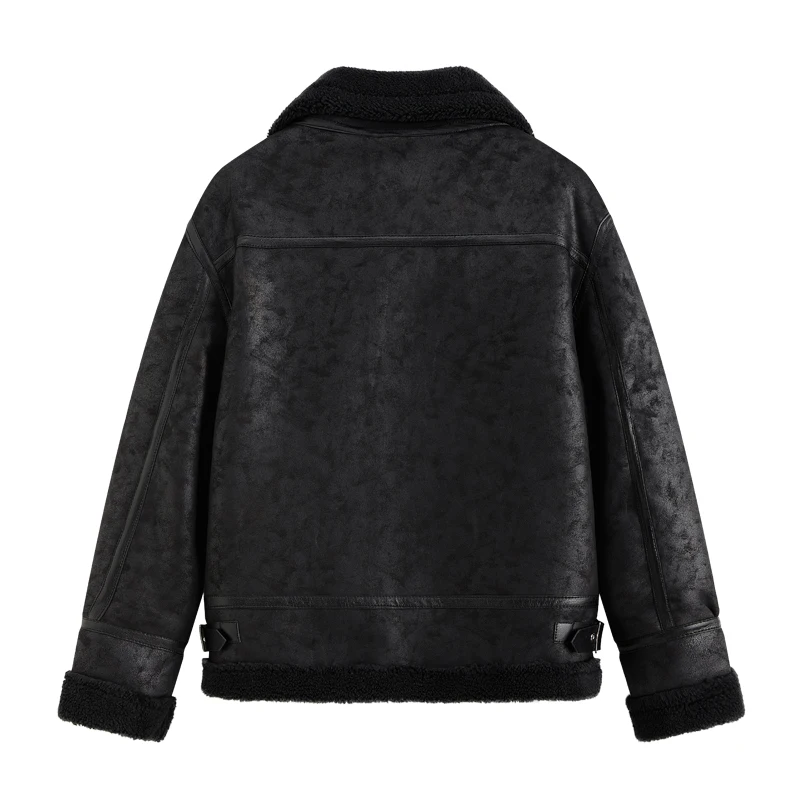 الشتاء سميكة الدافئة أفخم الرجال الملابس عالية الجودة سترة جلدية مريحة مقاومة للرياح Roupas Masculinas سستة سترات #4