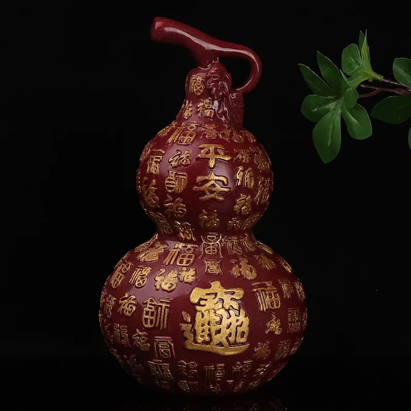 Baifu Gourd New Chinese Style Living Room TV Wine Cabinet Opening Fortune Office Hallway Desktop Decoration