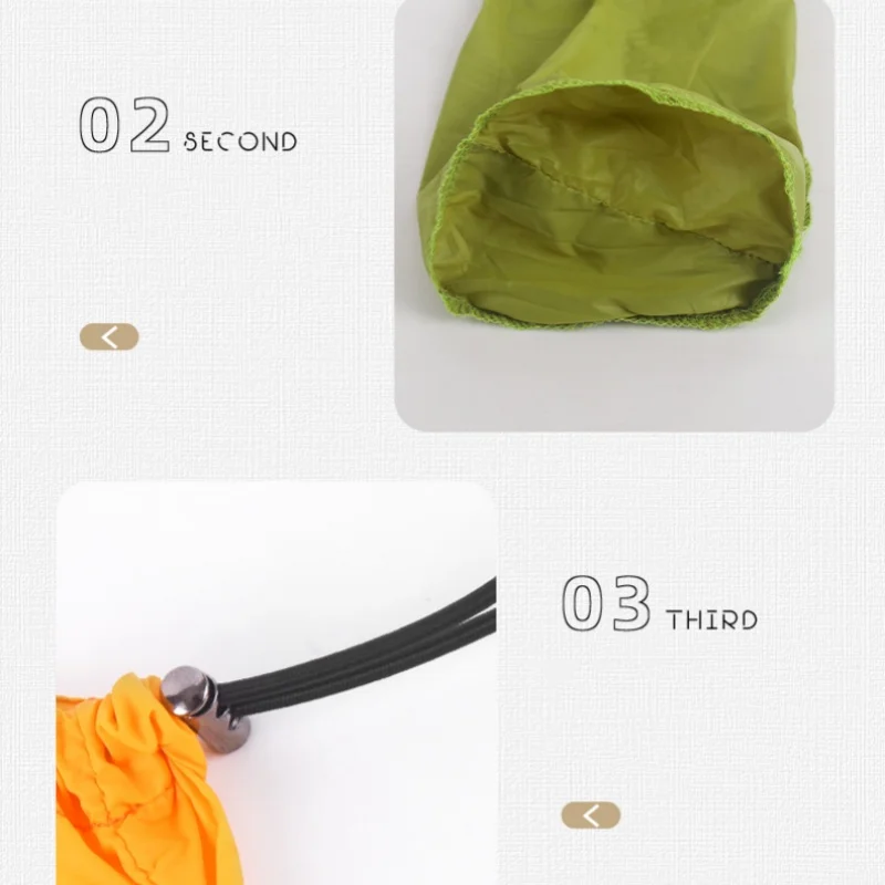 Outdoor Camping Daunenjacke Kompressionstasche Tragbare Kleidung Aufbewahrungstasche Reise Sonnenschutz Kleidung Kordelzug Tasche – Detail 9