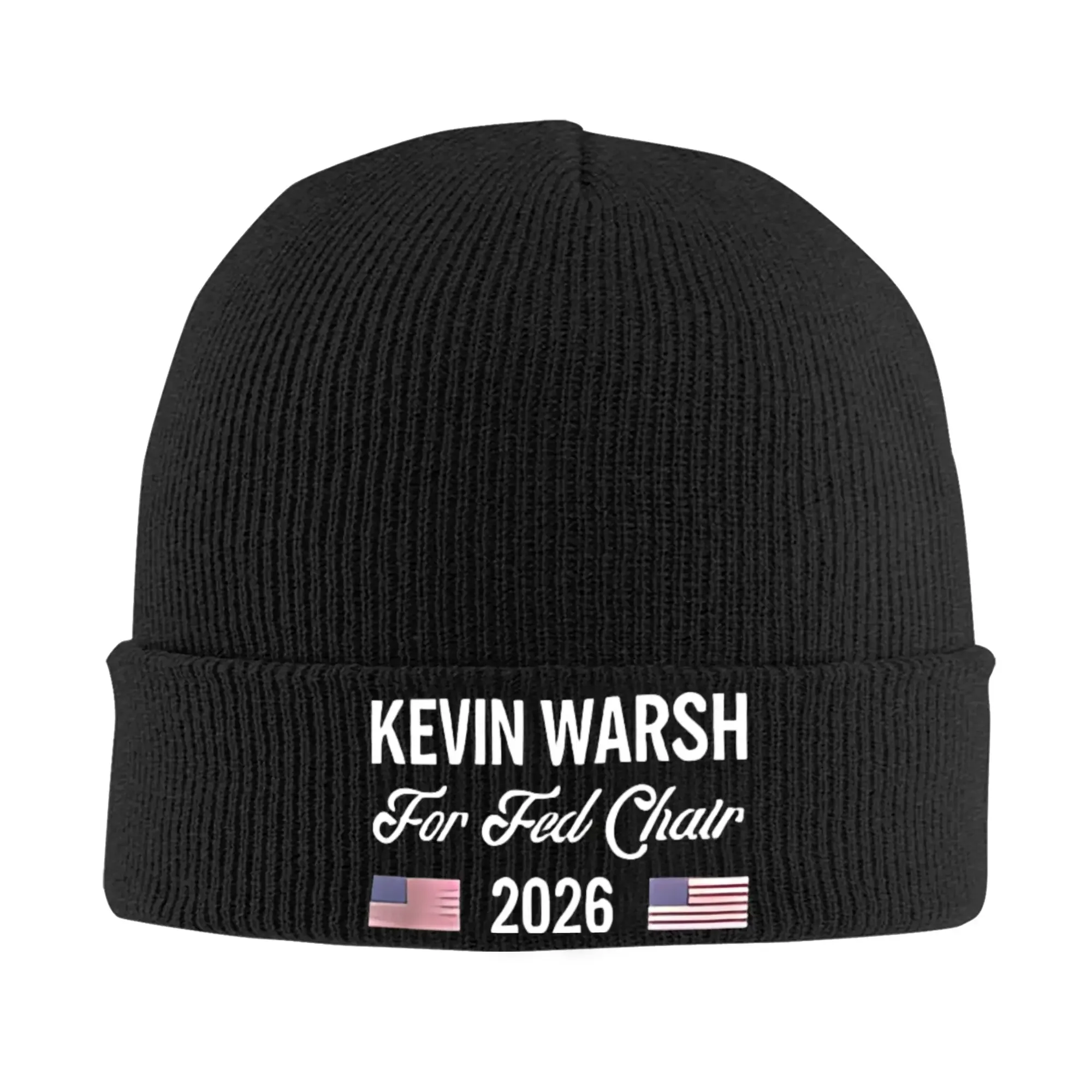 Kevin Warsh 2026 Beanie Hats  Bonnet Hats Men Women Street Outdoor Skullies Beanies Spring Pattern Warm Caps