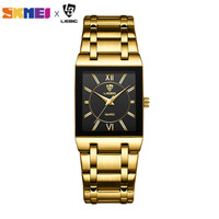 New Mens Watch Luxury Steel Bracelet Gold Quartz movement Waterproof Golden Wristwatches For Woman Watch relogio masculino Clock