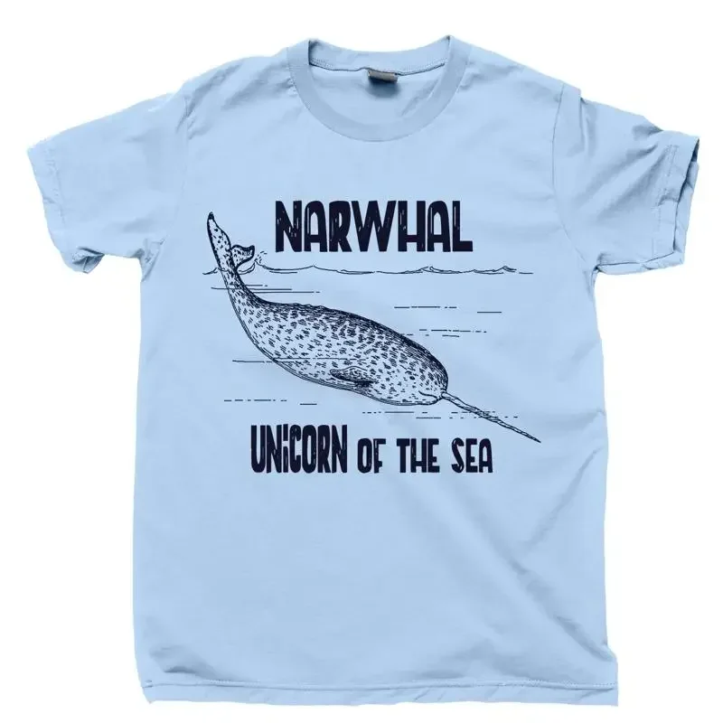 Narwhal T Shirt Wildlife Humpback Killer Whale Orca Dolphin Porpoise Fishing