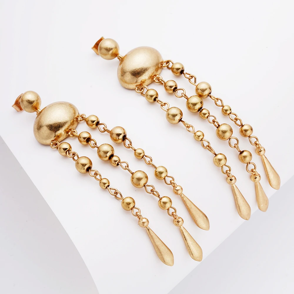 

Earrings None Metal Fashion Ball Shandong Dangle Earrings Women Earrings 2023