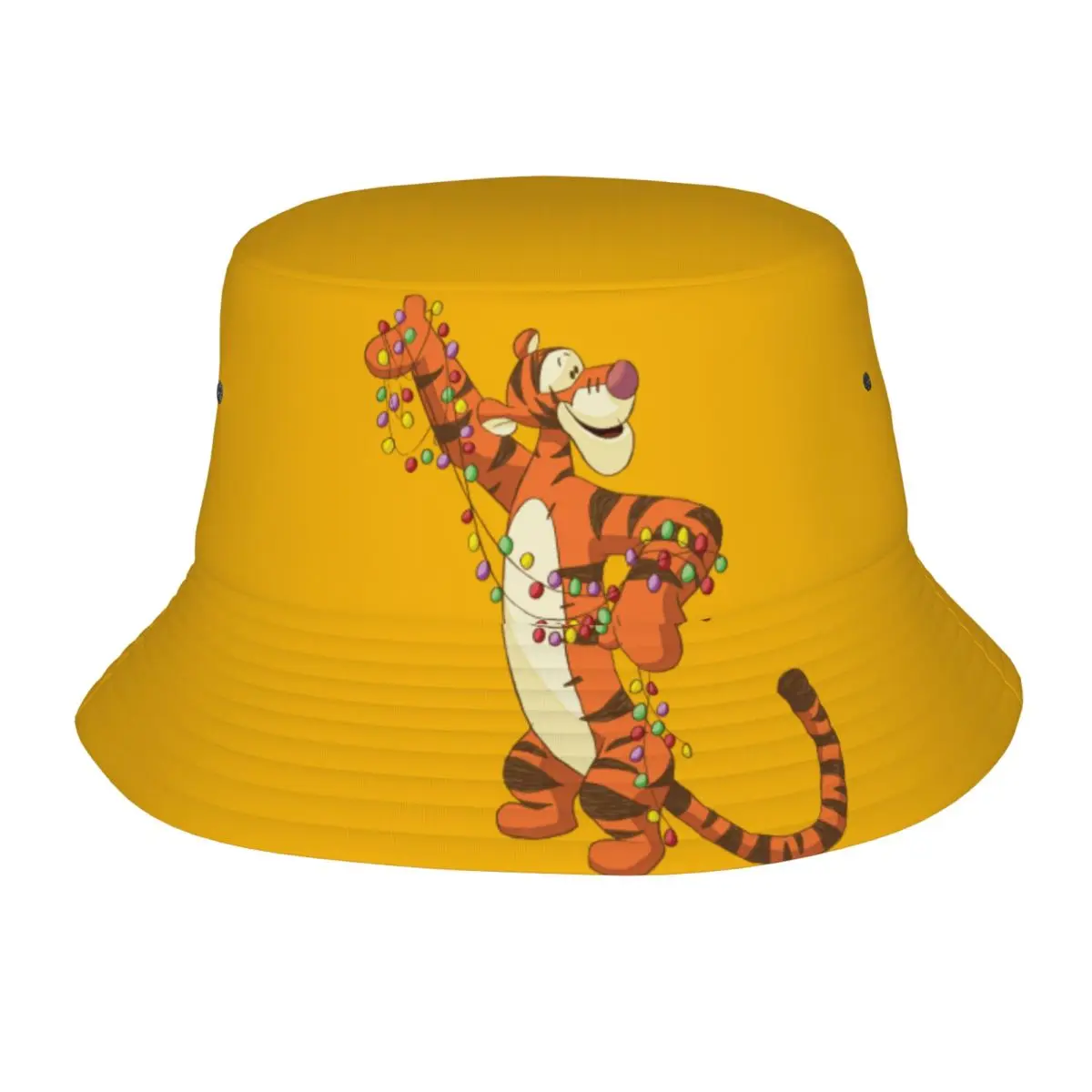 

Панамы унисекс, Винни-Пух, тигр, рождественские огни, весенние головные уборы для пикника, кепка для отдыха и рыбалки, шляпа-буни, подарки на день рождения