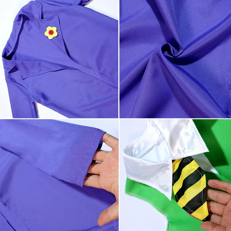 ZA01 어린이 광대 의상, 소년과 소녀 조커 코스프레 정장, 히스 레저 호아킨 피닉스 영화 캐릭터 역할 놀이 파티 CZa0@